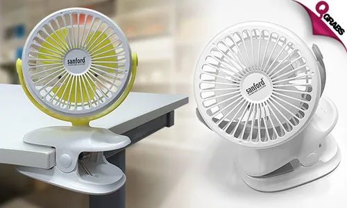 Portable Rechargeable Clip Fan!